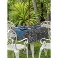 thumbnail image 3 of Outdoor Tablecloth with Umbrella Hole for Patio/Picnic/Party/Camping, Grey Cartoon Space Waterproof Table Cloth Round Cover Washable, Star Spacecraft Rocket Meteorite (Dia 60"), 3 of 8