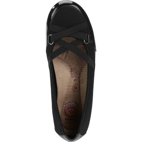 Spirit women's Peni Casual Shoe Patent Leather Mesh Flats