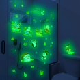 thumbnail image 4 of Glow in The Dark Christmas Stickers, 3 Sheet Christmas Wall Decals Santa Snowman Elk Window Clings For Christmas New Year Home School Party Supplies, 4 of 4