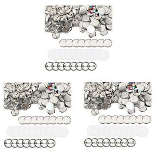 600 Pcs Blank Button Making Supplies 25Mm/1Inch Back Button Pin