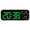 black green light, variant on Digital Alarm Clock Temperature and Date Week Display Night Mode Table Clock Voice Control 12/24H Electronic LED Alarm Clocks
