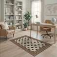 thumbnail image 2 of ODIKA Fuzzy Print Farmhouse Spotted Southwestern Border Flannel Cow Refined Structured Pet Friendly & Kids Safe Play for Playroom, Bedroom, Reading Nook, 2 of 7