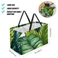 thumbnail image 2 of Tropical Jungle Palm Leaves Large Oxford Cloth Storage Bin: Foldable Storage Bag, Picnic Basket, and Storage Box, 2 of 7