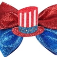 thumbnail image 5 of Zanarzt Toddler Hair Clips Childrens Independence Day Bow Hair Girls USA 250th Anniversary Hair Bow Clips Red,3-12 Years, 5 of 6