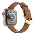 thumbnail image 4 of Ibear Pink Premium Leather Band for 38/40/41/42/44/45mm Apple Watch Three Colors Are Available, 4 of 8