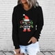 thumbnail image 3 of Gibobby Sudadera Navidad mujer Navidad Mujer Casual Y 2 K Sudadera Estampada Sudadera Suelta Cuello Redondo Manga Larga(Negro,M), 3 of 4