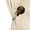 Antique Brass, variant on Vanna Curtain Holdback & Tiebacks, Black - Set of 2