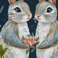 thumbnail image 5 of Rabbits flowers leaves shower curtain for Bathroom Shower Curtain Set with Hooks, 5 of 7