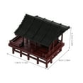 thumbnail image 2 of SHOWERORO Micro Pavilion Landscape Plastic Brown 1Set Ideal For Homeowners And Office Workers Decoration, 2 of 6
