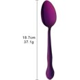 thumbnail image 2 of 12-Piece Stainless Steel Dinner Spoons with Flower Edge, Stainless Steel Dinner Spoons Set, Spoon Dessert Spoons for Home, Kitchen or Restaurant - 7.3 Inches-Purple, 2 of 7