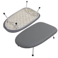 thumbnail image 4 of Small Ironing Board, Mini Foldable Space Saving Easy Moving Portable Desktop Tabletop Cloth For Room With Folding Legs Ewing Craft Household Dorm, 4 of 8