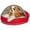 Red, variant on Precious Tails Plush Felt Sherpa Pet Cave Bed
