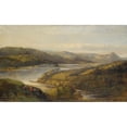 thumbnail image 2 of John Glover 24x16 Gold Ornate Framed and Double Matted Museum Art Print Titled - View of Grasmere Lake, from Loughrigg Fell, Cumbria, 2 of 4