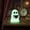 B, variant on JHRGJIO Halloween Luminous Ghost Ornament, Glow in the Dark Spooky Hanging Pendant with Hook, Holiday Tabletop Decor for Home Party Shelf Mantel Display