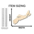 thumbnail image 2 of Unfinished Wood Nova Scotia Shape - Craft - up to 46" DIY 10" / 1/2", 2 of 3