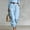 Light Blue, variant on Jerdar Women's High Waisted Lightweight Cargo Capris Hiking Summer Pants Joggers Elastic Waist Travel Outdoor with Pockets L