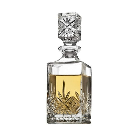 Godinger Mini Whiskey Decanter for Liquor Whisky Vodka or Wine - 10oz, Dublin Collection