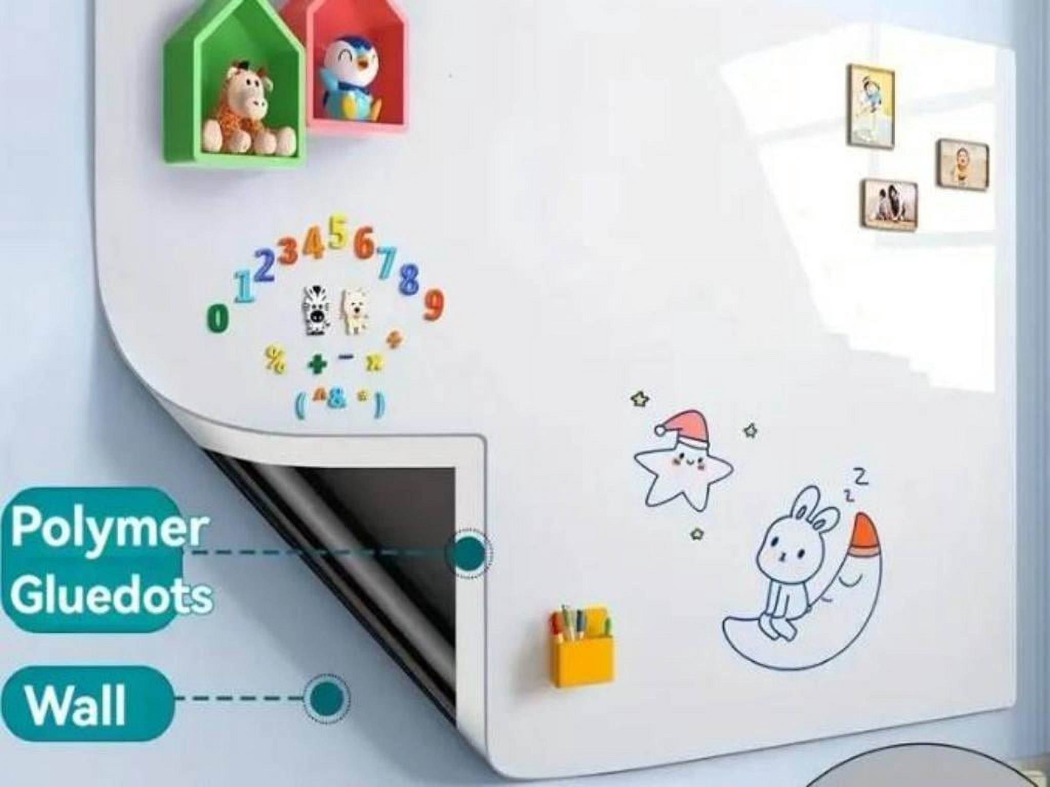golytefs Magnetic White Board Sticker Wall Dry Erase Board Include Marker Magnet Eraser