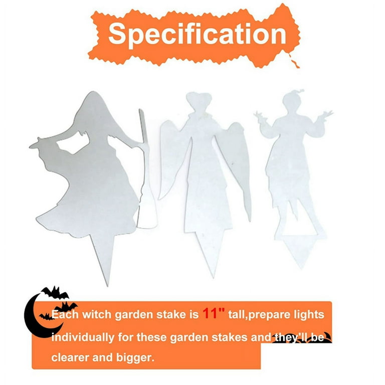 Hocus Pocus Garden Stakes (Set high quality of 3)