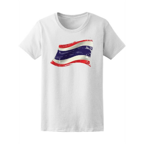 Thai Grunge Flag  T-Shirt Women -Image by Shutterstock, Female XX-Large