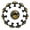 Multicolored 02, variant on 12 Pack Cupboard Knobs Crystal Clear Glass Cabinet Pulls, Round Knobs With Screws, Dresser Drawers Wardrobe Furniture Knobs Blue Marine Underwater Plants Background