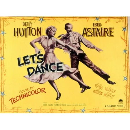 LetS Dance Betty Hutton Fred Astaire 1950 Movie Poster (Fred Astaire Best Dance)