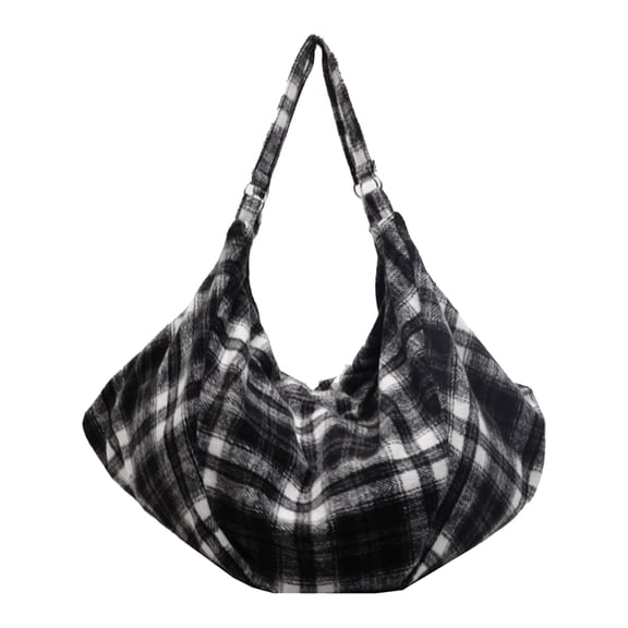HUISZJ Canvas Underarm Bag, Adjustable Strap Women Shoulder Bag, Reusable Armpit Bag for Work Travel Outdoor (Black)