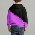 thumbnail image 5 of Xdegoge Hoodies for Boy Long Sleeve Hooded Sweatshirt Fashion Color Block Prints Pullovers Gifts for Teen Boys Size 4-14, 5 of 7