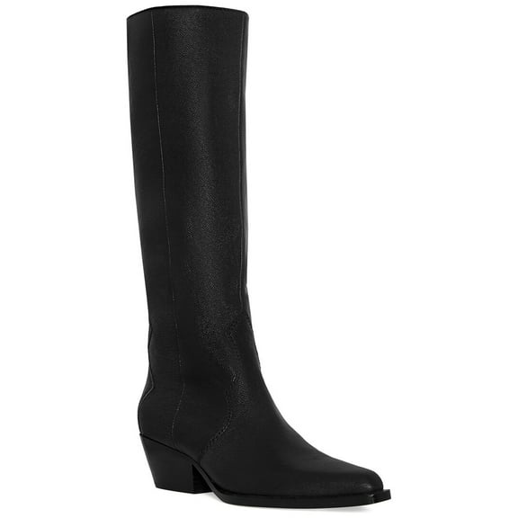 Rebecca Minkoff Colt Tall Leather Boot, 5, Black