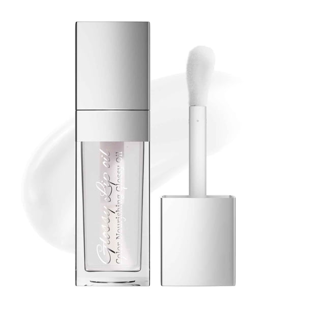 Aceite labial hidratante Tinte labial voluminizador | Bálsamo labial hidratante transparente en stick | Brillo nutritivo | Brillo no pegajoso | Pincel suave | Aclara las líneas de los labios | 8 ml