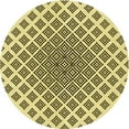thumbnail image 1 of Ahgly Company Machine Washable Indoor Round Transitional Oak Brown Area Rugs, 4' Round, 1 of 7