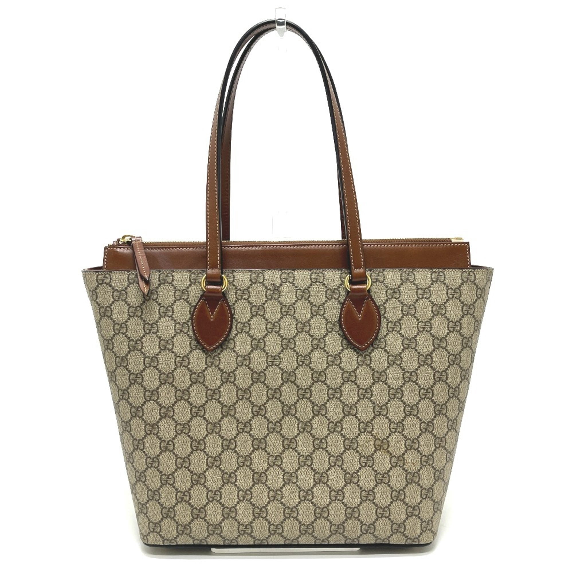 GUCCI バッグ Pre-Owned GUCCI 415721 Supreme Bag, Shoulder Handbag, Zip Tote