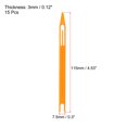 thumbnail image 2 of Uxcell 1# Plastic Netting Needle Shuttles Net Repair Mending Tool, Orange 15 Pack, 2 of 5