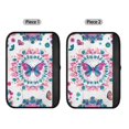 thumbnail image 6 of Uorisanigo Colorful Butterfly Seat Belt Cover Pad Soft Comfort Seatbelt Shoulder Pad 2 PCS Flannel Car Seat Belt Pads Cover Universal Fit Seatbelt Cover Car Truck SUV, 6 of 7