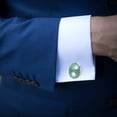 thumbnail image 4 of Easter Elegant Stainless Steel Men's Cufflinks for Business Attire, Weddings, and Special Occasions, 4 of 6