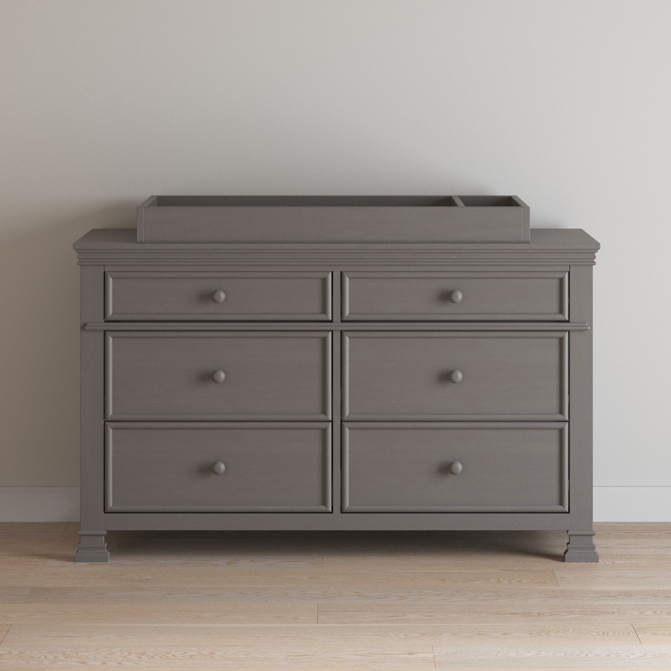 Child Craft Legacy Changing Table Topper, Converts Dresser to Changing Surface, Secure Fit, Chelsea Gray
