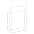 thumbnail image 3 of vidaXL Freestanding Towel Rack White 48x24x79 cm Iron, 3 of 4