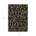 thumbnail image 3 of HomeRoots 599183 10 x 14 ft. Black & Gold Geometric Washable Indoor & Outdoor Rectangle Area Rug, 3 of 5
