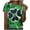 Green#3, variant on Women's St. Patrick's Day Casual Loose Fit Green Shamrock Print Round Neck Short Sleeve Summer T-Shirt Sizes S-3XL