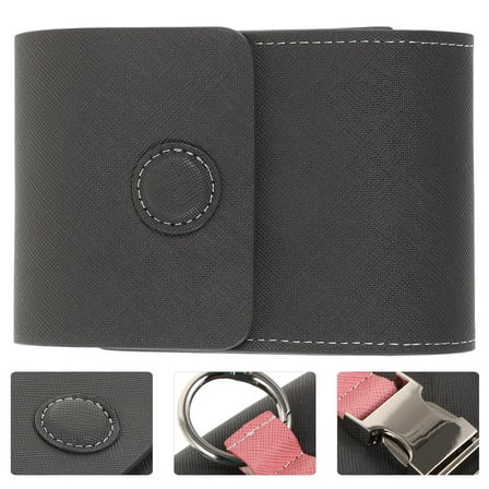 CIMAXIC 1Pcs Grey Pu Leather Rangefinder Case for Golfing Portable Small Range Bag 13.5x9x4.5in