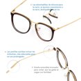 thumbnail image 5 of Cyxus Lentes para Computadora Hombres y Mujeres Anti Luz Azul Lente Antireflejant Bloqueo UV Antifatiga Anteojos Cyxus Style, 5 of 5