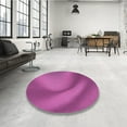 thumbnail image 3 of Ahgly Company Indoor Round Patterned Medium Violet Red Pink Area Rugs, 6' Round, 3 of 6