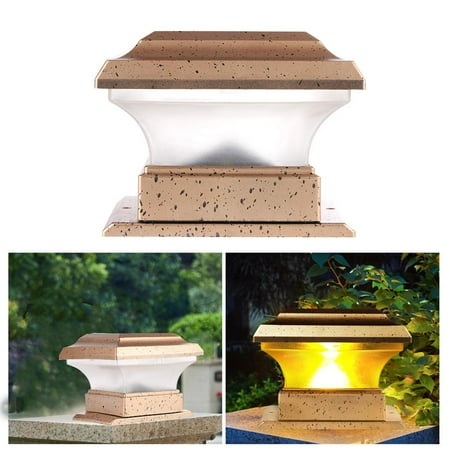 

Mgaxyff Solar Power Fence Post Lights Waterproof Outdoor Garden Landscape Yard Pillar Lamp Warm Light Solar Power LED Lamp Solar Power Light
