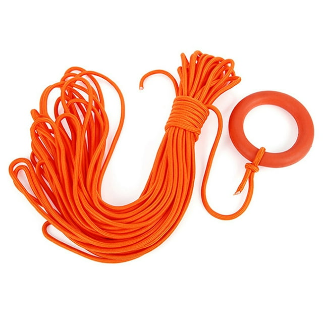 Riwcyla Lifesaving Rope Professional Throwing Rope Rescue Lifeguard Rescue Lifeline with Hand Ring for Swimming Boating Fishing