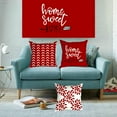 thumbnail image 2 of Set of 4 Pillow Covers 18x18 Red Rustic Linen Decorative Throw Pillow Covers Outdoor Modern Decor Square Cushion Covers for Patio Couch Sofa Bedroom Living Room (Red New), 2 of 6