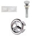 thumbnail image 1 of 48-in. W 1 Hole Ceramic Top Set In White Color - Overflow Drain Incl. AI-24709, 1 of 9