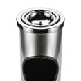 thumbnail image 5 of Light Weight Steel Fire Safe Ashtray Cigarette Disposal with Trash Can, 1.2 Gallon Capacity (Silver), 5 of 11