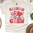 thumbnail image 1 of Cardiac Crew Graphic T-Shirt with Cute Heart Characters, Natural, Size L, 1 of 6
