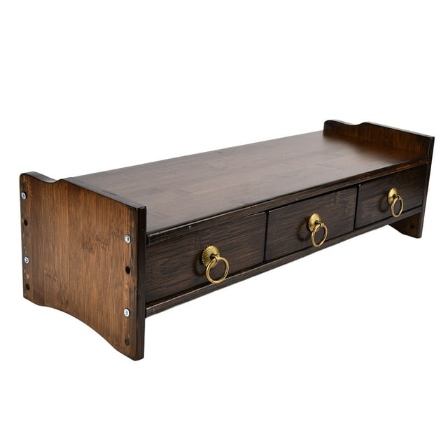 Support de Moniteur, Support d'Ordinateur en Bambou Non Absorbant pour Étude pour Bureau pour Maison