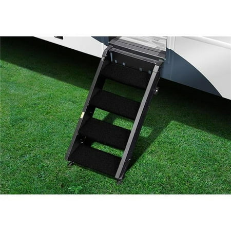 Prest-O-Fit 23.5" Trailhead RV Step Rug Obsidian Black - 4 Pack
